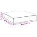 Cuscino Pallet per Seduta Antracite 80x80x12 cm Tessuto Oxford - Foto miniatura 6