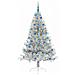 Albero di Natale artificiale con luci integrate Argento 180 cm - Foto miniatura 3