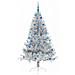 Albero di Natale artificiale con luci integrate Argento 180 cm - Foto miniatura 4
