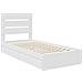 Letto con Contenitore Bianco 90 x 200 cm Legno multistrato - Foto miniatura 4