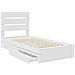 Letto con Contenitore Bianco 90 x 200 cm Legno multistrato - Foto miniatura 5