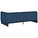 Cornice del letto ad angolo Blu 90 x 200 cm Tessuto - Foto miniatura 9