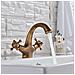 Rubinetto per lavabo da bagno, Blackswan, tipo M144, modello bronzo antico, misura 14 cm - Foto miniatura 2