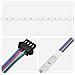 Striscia LED 12 pcs Nero e trasparente 2500 mm Rame e plastica - Foto miniatura 3