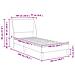 Struttura del letto Grigio chiaro 100 x 200 cm Tessuto - Foto miniatura 9