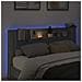 Testata con Mobile e LED Sonoma grigia 180 x 16,5 x 103,5 cm - Foto miniatura 4