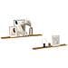 Scaffale da parete con lo scaffale 2 pcs Marrone 115 x 9 x 3 cm - Foto miniatura 3
