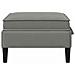 Pouf con Storage Grigio scuro Velluto - Foto miniatura 5