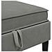 Pouf con Storage Grigio scuro Velluto - Foto miniatura 7