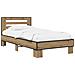 Struttura letto con testata Rovere Artigianale 80 x 200 cm - Foto miniatura 1