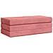 Divano Letto Pieghevole 140 x 67 x 45 cm Rosa - Foto miniatura 3