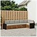 Set divano sezionale con cuscino 6 pcs Naturale e Grigio Chiaro - Foto miniatura 2