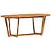 Tavolo da pranzo ovale da giardino 200x90x75 cm in Legno Massello di Acacia - Foto miniatura 1