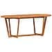 Tavolo da pranzo ovale da giardino 200x90x75 cm in Legno Massello di Acacia - Foto miniatura 7