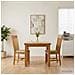 Sedia da pranzo 2 pcs Legno di Quercia Massello Beige - Foto miniatura 2