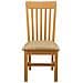 Sedia da pranzo 2 pcs Legno di Quercia Massello Beige - Foto miniatura 3