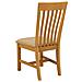 Sedia da pranzo 2 pcs Legno di Quercia Massello Beige - Foto miniatura 5