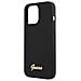 Guess Guhmp13xlslmgbk Iphone 13 Pro Max 6.7 Nero /nero Custodia In Silicone Script Gold Logo Magsafe - Foto miniatura 1