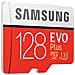 MicroSD XC EVO Plus Capacità 128 GB UHS-I 3 Classe 10 Velocità fino 100 MB / s con Adattatore SD, ideale per Video in 4K.  - Foto miniatura 7