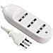 62007 Multipresa tripla bivalente 10/16A - cavo 1,5 mt bianco - Foto miniatura 4