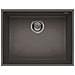 Lavello Quadra 110 Keratek Plus Sottotop 58x44 cm 1 vasca Colore Dove Grey 93 - Foto miniatura 1