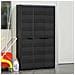 Armadietto Da Giardino A 4 Ripiani Nero - Foto miniatura 3