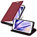 Custodia Compatibile Con Samsung Galaxy S5 Mini / S5 Mini Duos In Rosso Mela - Coperchio Protettiva Con Chiusura Magnetica, Funzione Stand E Tasca Per Le Carte - Foto miniatura 1