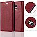 Custodia Compatibile Con Samsung Galaxy S5 Mini / S5 Mini Duos In Rosso Mela - Coperchio Protettiva Con Chiusura Magnetica, Funzione Stand E Tasca Per Le Carte - Foto miniatura 5
