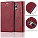 Custodia Compatibile Con Samsung Galaxy S5 Mini / S5 Mini Duos In Rosso Mela - Coperchio Protettiva Con Chiusura Magnetica, Funzione Stand E Tasca Per Le Carte - Foto miniatura 3
