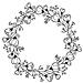 Timbro In Legno Corona Di Fiori Ø 10 Cm - Foto miniatura 1