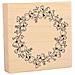 Timbro In Legno Corona Di Fiori Ø 10 Cm - Foto miniatura 2