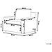 Set Di 2 Poltrone Da Giardino Rattan Marrone Chiaro Cuscini Bianco Crema Ardea - Foto miniatura 2