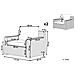 Set Di 2 Poltrone Da Giardino Rattan Marrone Chiaro Cuscini Bianco Crema Ardea - Foto miniatura 12