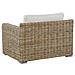 Set Di 2 Poltrone Da Giardino Rattan Marrone Chiaro Cuscini Bianco Crema Ardea - Foto miniatura 10