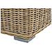 Set Di 2 Poltrone Da Giardino Rattan Marrone Chiaro Cuscini Bianco Crema Ardea - Foto miniatura 17