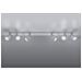 6 Light Spotlight Bar Bianco, Gu10 - Foto miniatura 2