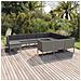 Set Divani Da Giardino 11 Pz Con Cuscini In Polyrattan Grigio - Foto miniatura 1