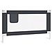 Sponda Letto Sicurezza Bambini Grigio Scuro 140x25 cm Tessuto - Foto miniatura 1
