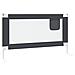 Sponda Letto Sicurezza Bambini Grigio Scuro 140x25 cm Tessuto - Foto miniatura 7