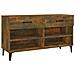 Scarpiera Rovere Fumo 102x35x55 Cm In Legno Multistrato - Foto miniatura 2