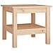 Tavolino Da Salotto 45x45x40 Cm Legno Massello Di Pino - Foto miniatura 1
