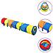 Tunnel Gioco Bambini 250 Palline Multicolore 245 Cm Poliestere - Foto miniatura 7