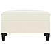 Poggiapiedi Crema 70x55x41 Cm In Velluto - Foto miniatura 3
