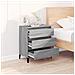 Credenza Grigio Sonoma 60x35x70 Cm In Legno Multistrato - Foto miniatura 3