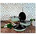 Nordic Verde Set Di Pentole Induzione 6-piece Antiaderente Casseruoli, Padelle Design Vintage Verde - Foto miniatura 7