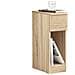 Comodino Con Cassetto Per Letto A Molle 20x60x35 Cm Naturale Fbt111-n - Foto miniatura 1