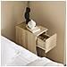 Comodino Con Cassetto Per Letto A Molle 20x60x35 Cm Naturale Fbt111-n - Foto miniatura 2