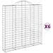 Cesti Gabbioni Ad Arco 6 Pz 200x30x200/220 Cm Ferro Zincato - Foto miniatura 2