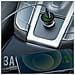 Caricatore Da Accendisigari Auto Ricarica Rapida 3a Quick Charge 3.0, Nero - Foto miniatura 5