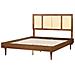 Letto Rattan Auray 160 X 200 Cm Marrone - Foto miniatura 6